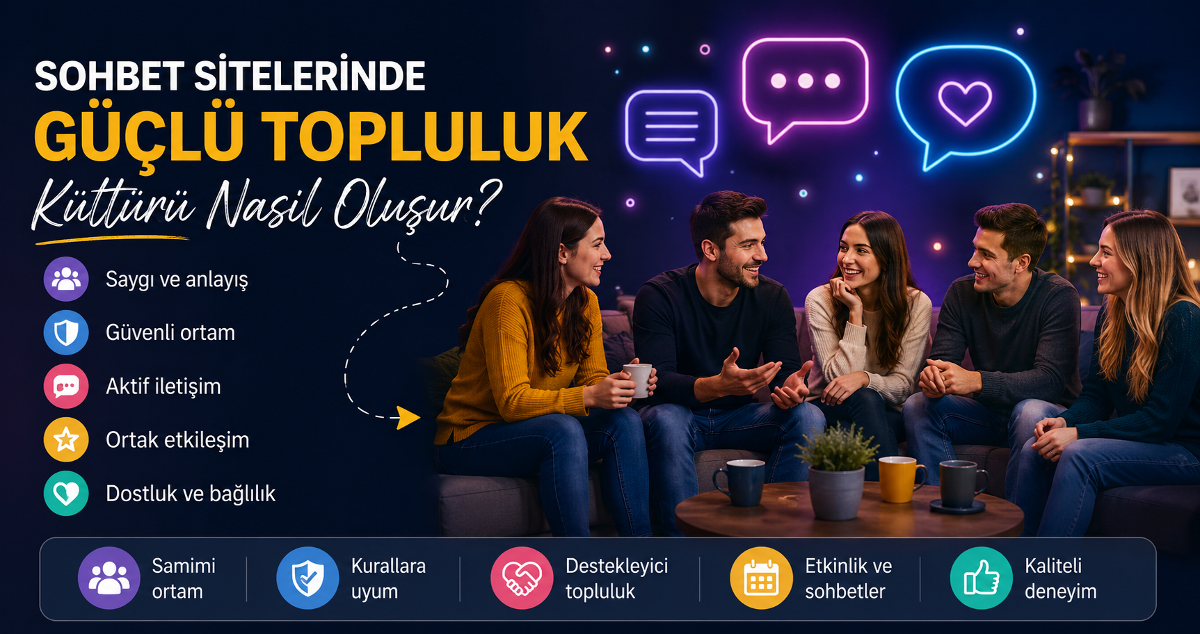 Sohbet Sitelerinde Güçlü Topluluk Kültürü Nasıl Oluşur