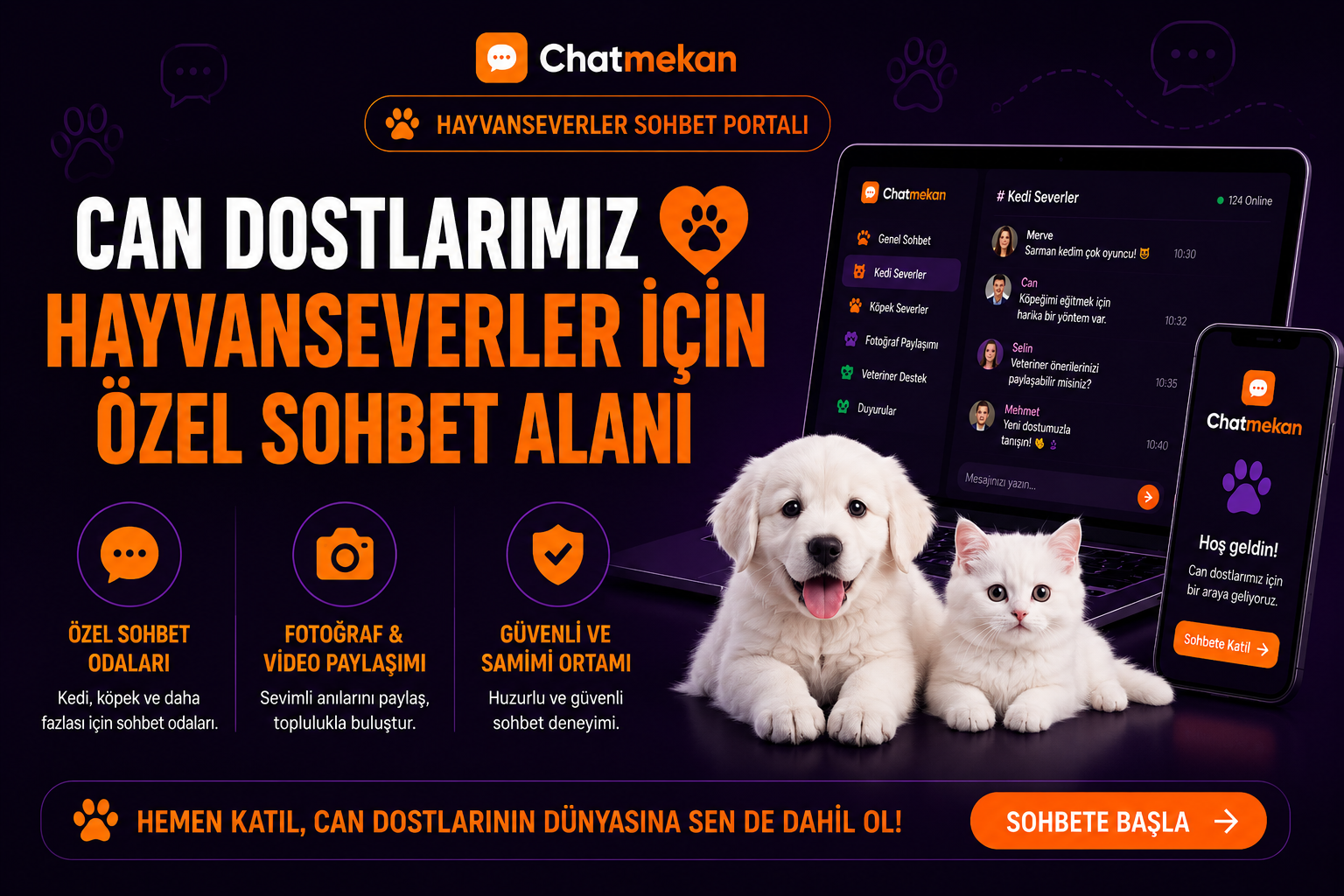 Hayvanseverler Sohbet Portalı ile Can Dostlarınızı Keşfedin